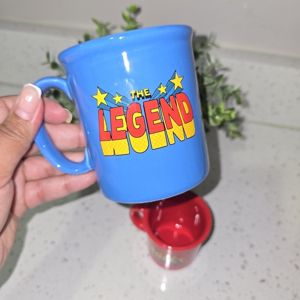 Hallmark The Legend and The Legacy Mug Set - Blue and Red - Picture 3 of 9
